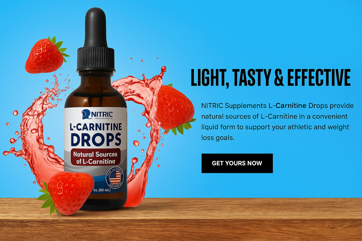 Light, Tasty & Effective - Nitric L-Carnitine Drops